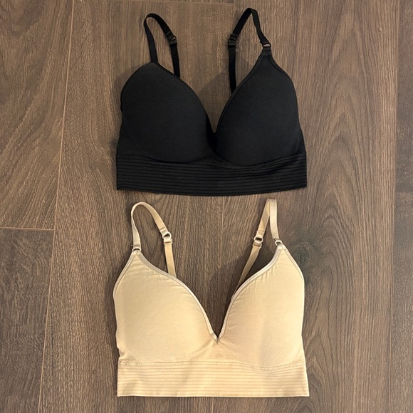 Jockey Other - Jockey 2 pack Black and Cream Bralette Duo wireless and clasp free - Small